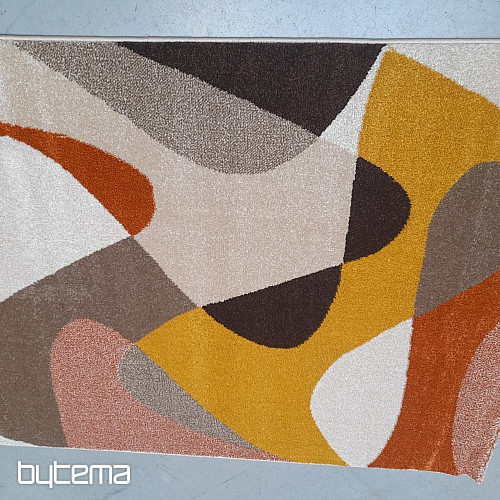 Alfombra moderna pieza Achat 618 óxido/crema