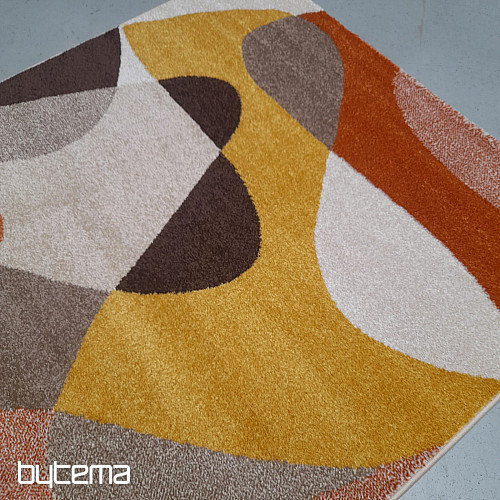Alfombra moderna pieza Achat 618 óxido/crema