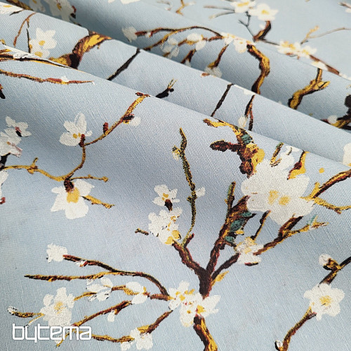 Tela decorativa CHERRY BLOSSOM azul