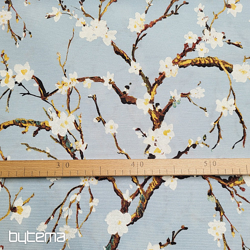 Tela decorativa CHERRY BLOSSOM azul