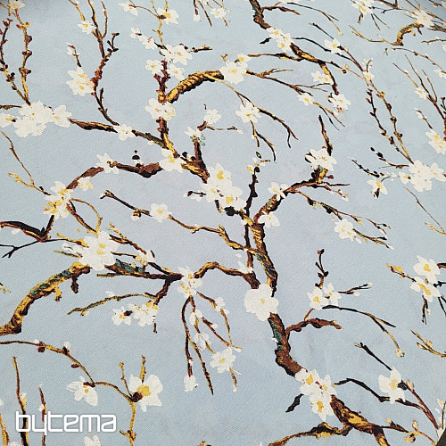 Tela decorativa CHERRY BLOSSOM azul