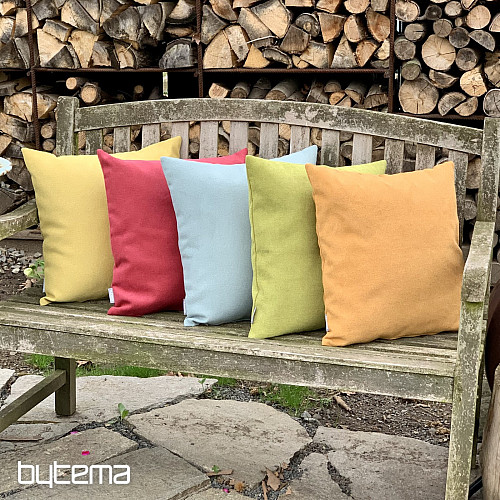 Funda de almohada decorativa ENJOY MUSTARD