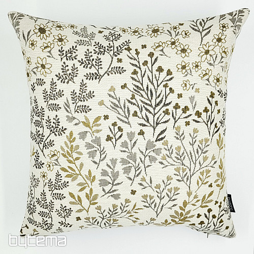 Funda de almohada tapiz GLADIS FLOR beige