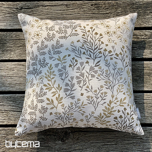 Funda de almohada tapiz GLADIS FLOR beige