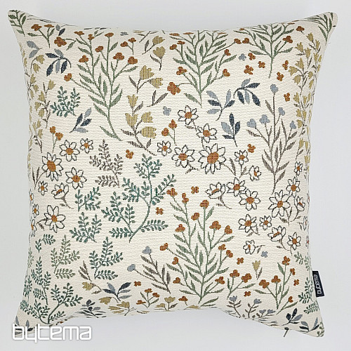 Funda de almohada tapiz GLADIS FLOR azul
