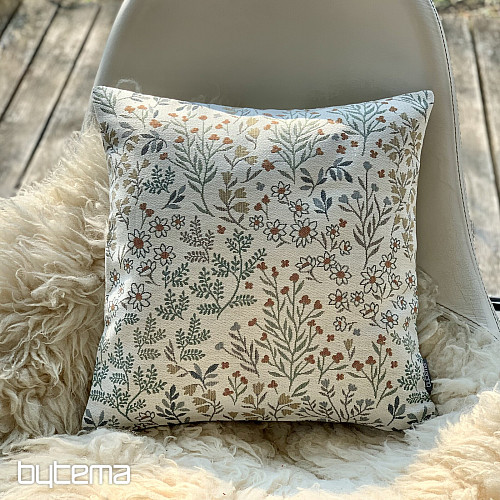 Funda de almohada tapiz GLADIS FLOR azul