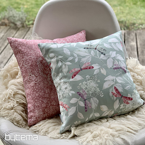 Funda de almohada decorativa ROSETO DRAGONFLY mentol