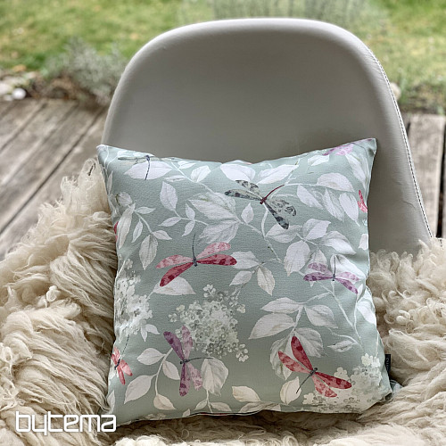 Funda de almohada decorativa ROSETO DRAGONFLY mentol
