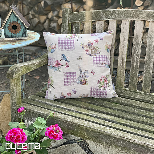 Funda de tapiz de Pascua CONEJITO LILA