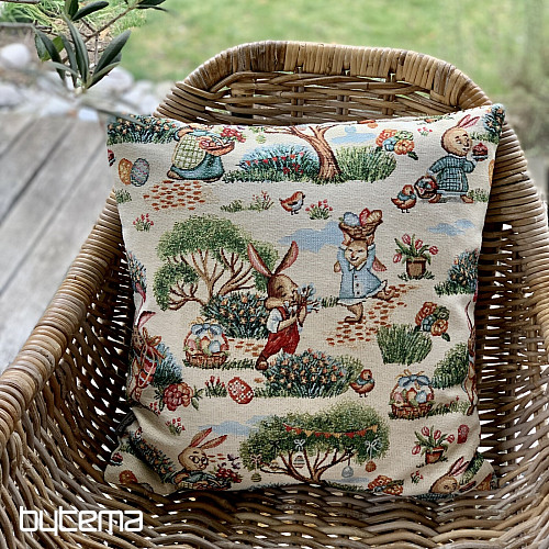 Funda de tapiz de Pascua CONEJITO EN EL PARQUE