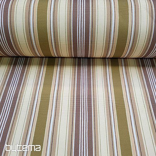 Tela decorativa LIRIO - rayas marrones