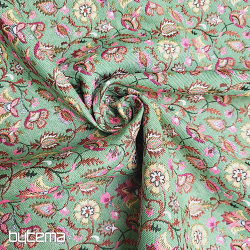 Tela de tapiz VERDE MALVARROSA