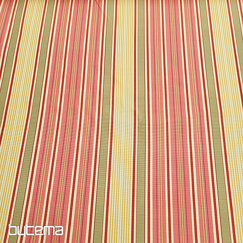 Tela decorativa PUBLIO - rayas naranjas