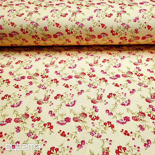 Tela decorativa RÓMULO AMARILLO MINI FLOR