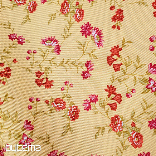 Tela decorativa RÓMULO AMARILLO MINI FLOR