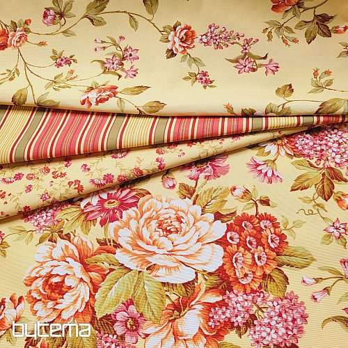 Tela decorativa RÓMULO AMARILLO MINI FLOR