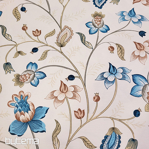Tela decorativa DAKOTA AZUL PEQUEÑAS FLORES