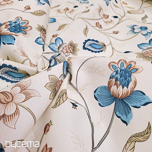 Tela decorativa DAKOTA AZUL PEQUEÑAS FLORES