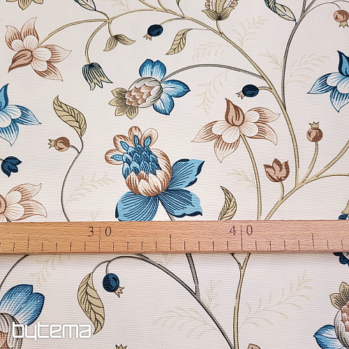Tela decorativa DAKOTA AZUL PEQUEÑAS FLORES