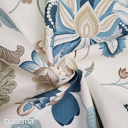 Tela decorativa MONTANA 48 FLORES GRANDES AZULES
