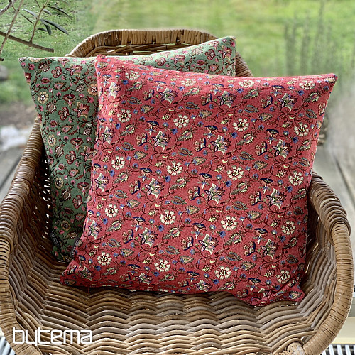 Funda de almohada tapiz VERDE MALVARROSA