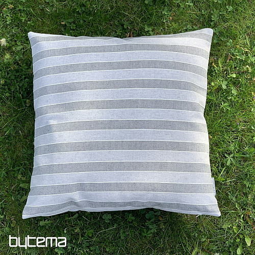 Funda de almohada decorativa TREBOL RAYAS GRIS
