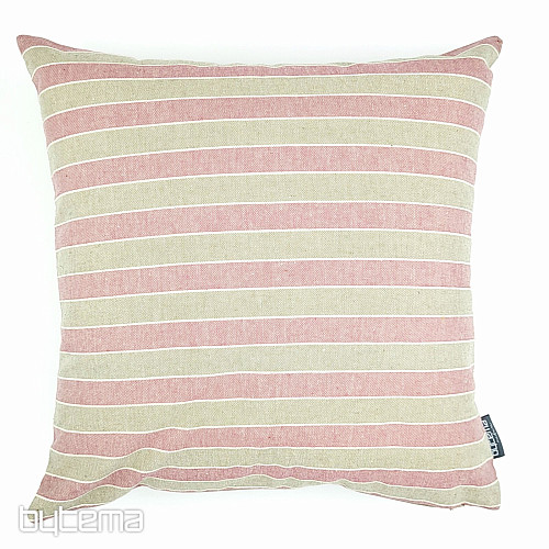 Funda de almohada decorativa TREBOL RAYAS ROSAS