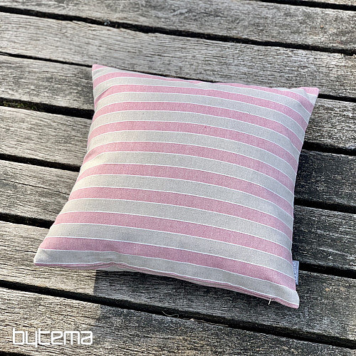 Funda de almohada decorativa TREBOL RAYAS ROSAS