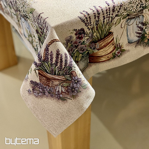 Mantel y pañuelo tapiz BELLEZA EN EL CARRITO