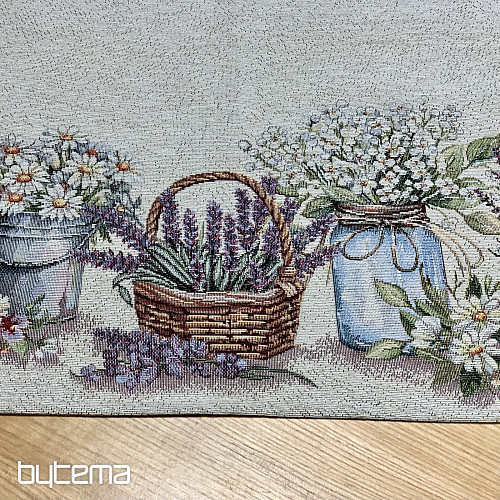 Mantel y pañuelo tapiz BELLEZA EN EL CARRITO