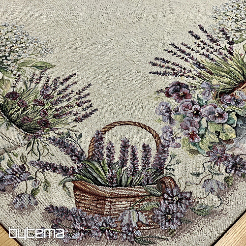 Mantel y pañuelo tapiz BELLEZA EN EL CARRITO