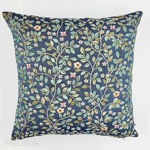 Funda de almohada tapiz ÁRBOL DE LA FELICIDAD en color AZUL