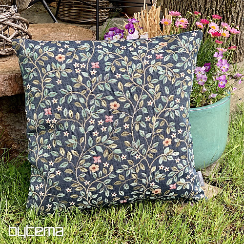 Funda de almohada tapiz ÁRBOL DE LA FELICIDAD en color AZUL