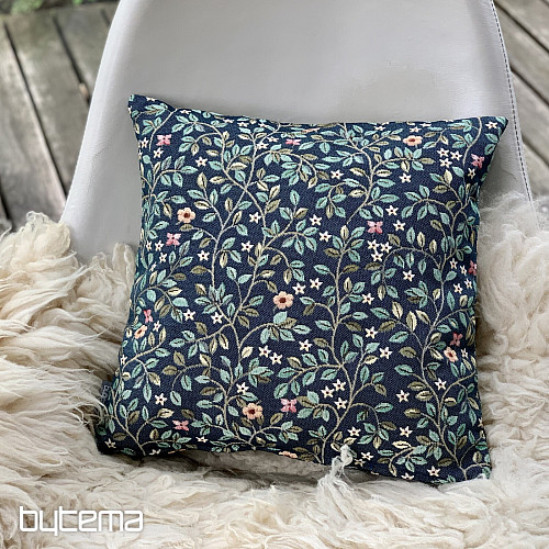 Funda de almohada tapiz ÁRBOL DE LA FELICIDAD en color AZUL