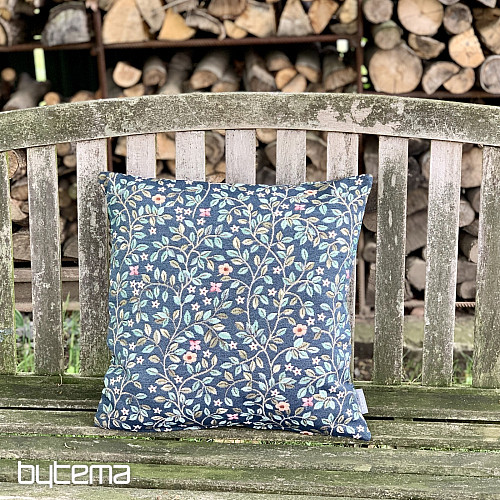 Funda de almohada tapiz ÁRBOL DE LA FELICIDAD en color AZUL