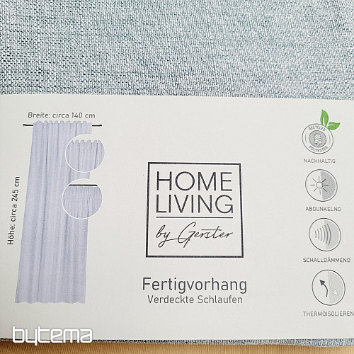 Cortina confeccionada de lujo HOME LIVING gris azulado