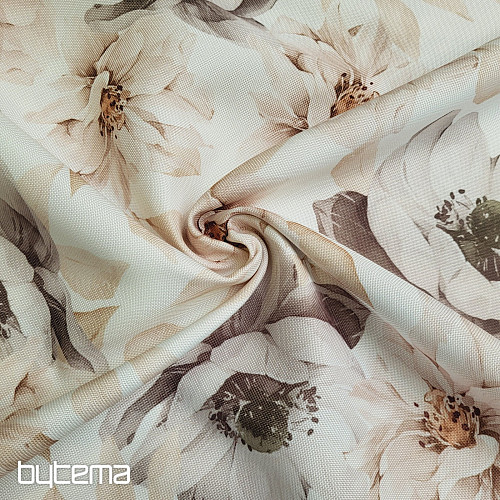 Tela decorativa OXFORD BEIGE FLOR