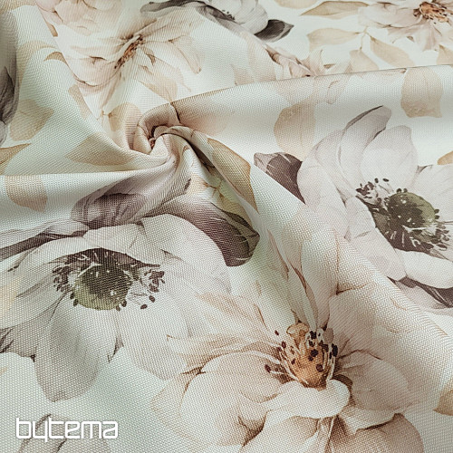 Tela decorativa OXFORD BEIGE FLOR