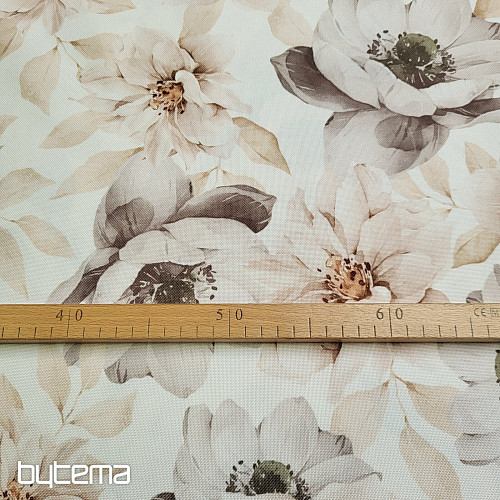 Tela decorativa OXFORD BEIGE FLOR