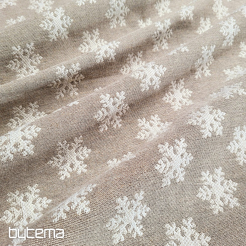 Tejido decorativo de lujo FLAKES BEIGE