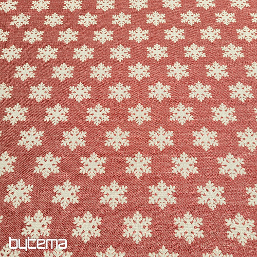 Lujosa tela decorativa FLAKES RED