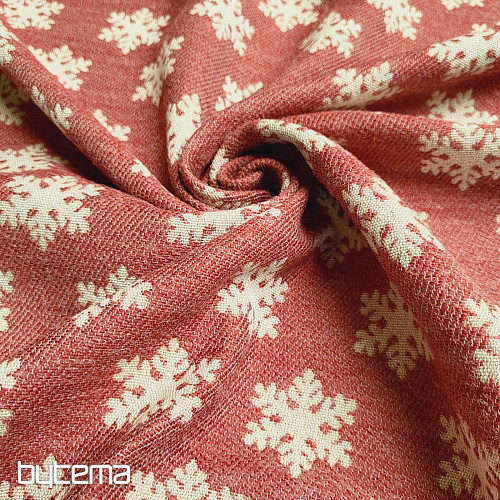 Lujosa tela decorativa FLAKES RED
