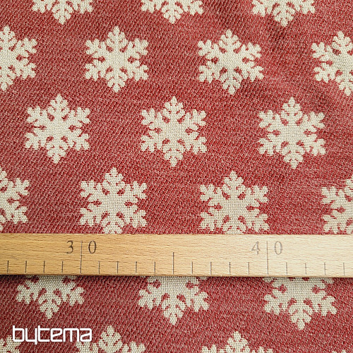 Lujosa tela decorativa FLAKES RED