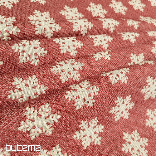 Lujosa tela decorativa FLAKES RED