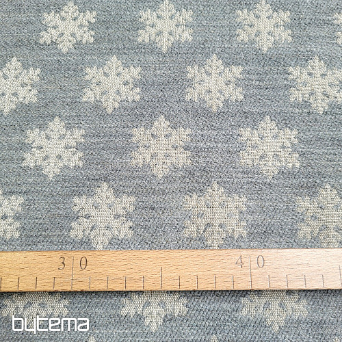 Tejido decorativo de lujo FLAKES GREY