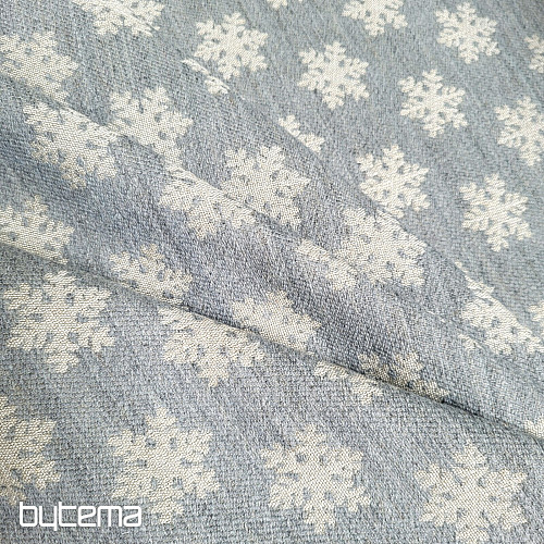 Tejido decorativo de lujo FLAKES GREY