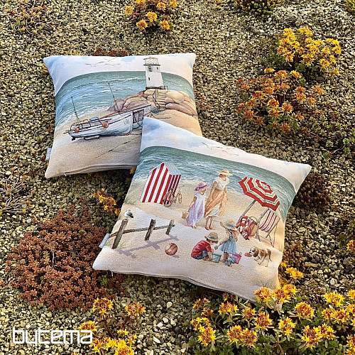 Funda de almohada tapiz NIÑOS EN LA PLAYA