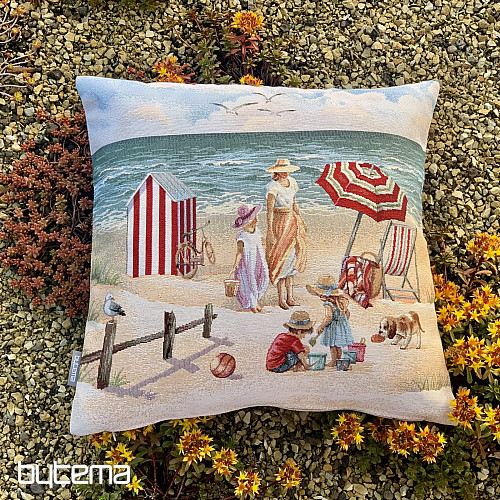 Funda de almohada tapiz NIÑOS EN LA PLAYA
