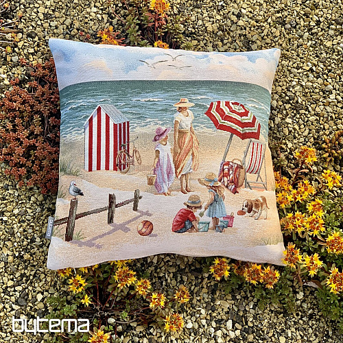 Funda de almohada tapiz NIÑOS EN LA PLAYA
