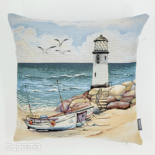Funda de almohada tapiz FARO EN MAREA BAJA